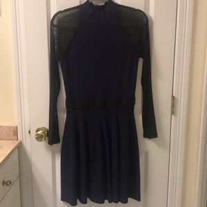 Navy and black dress